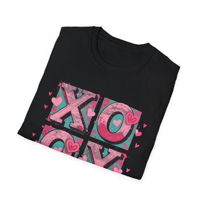 Expressive XOXO T-Shirt | Distressed Hugs & Kisses Valentine's Day Tee | Trendy Romantic Love Shirt for Her