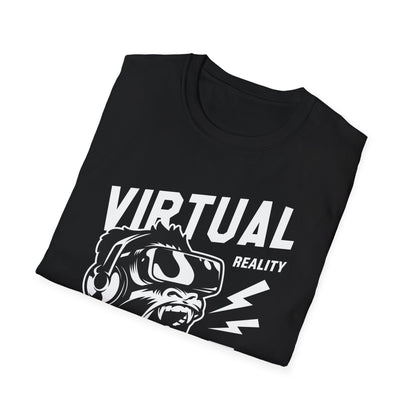 Roaring VR Gorilla T-Shirt - Epic Gamer Ape Headset Tee | Primal Virtual Reality Tech Apparel