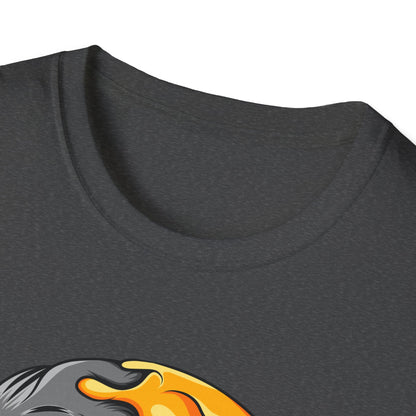 Unique Melting Skull & Pleading Emoji T-Shirt | Duality Graphic Tee for Edgy, Expressive Style