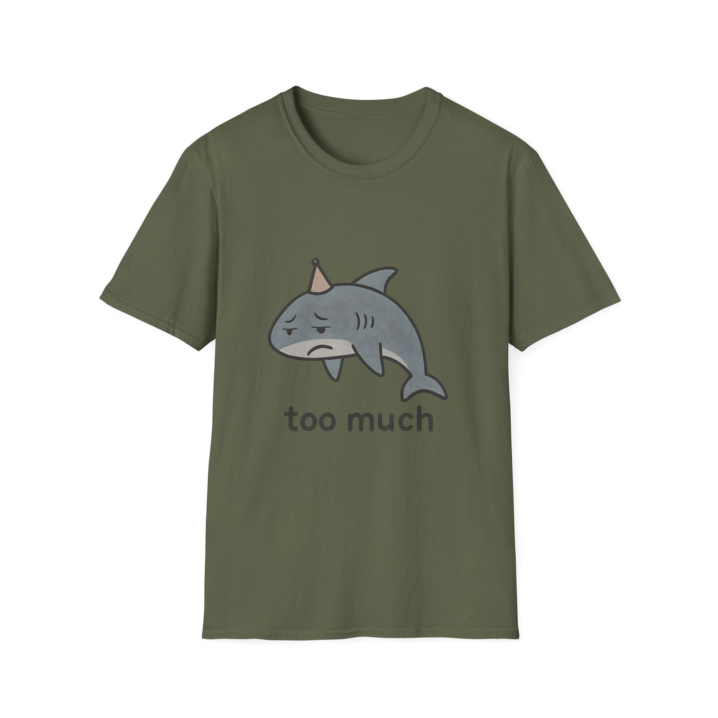 Too Much Shark Overwhelmed Meme T-Shirt