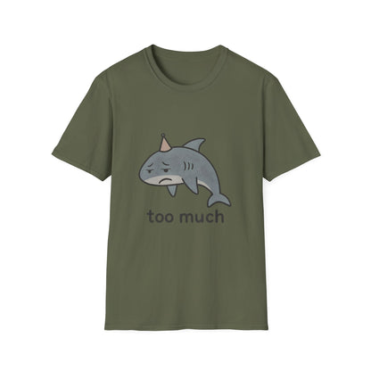 Too Much Shark Overwhelmed Meme T-Shirt