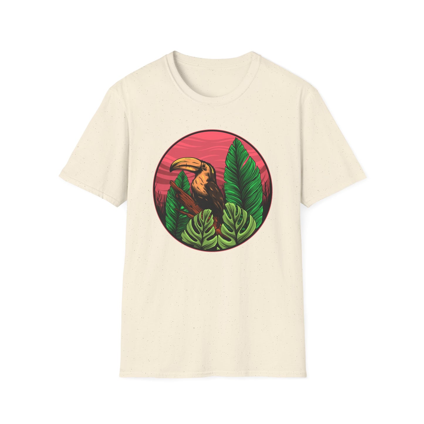 Vibrant Toucan Tropical T-Shirt: Exotic Jungle Bird Tee for Nature Lovers | Stunning Summer Vacation Apparel