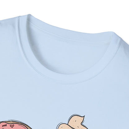 Adorable 'Better Together' Donut & Coffee Love T-Shirt | Retro Vintage Sweet Treat Couple's Tee | Perfect Valentine's Gift