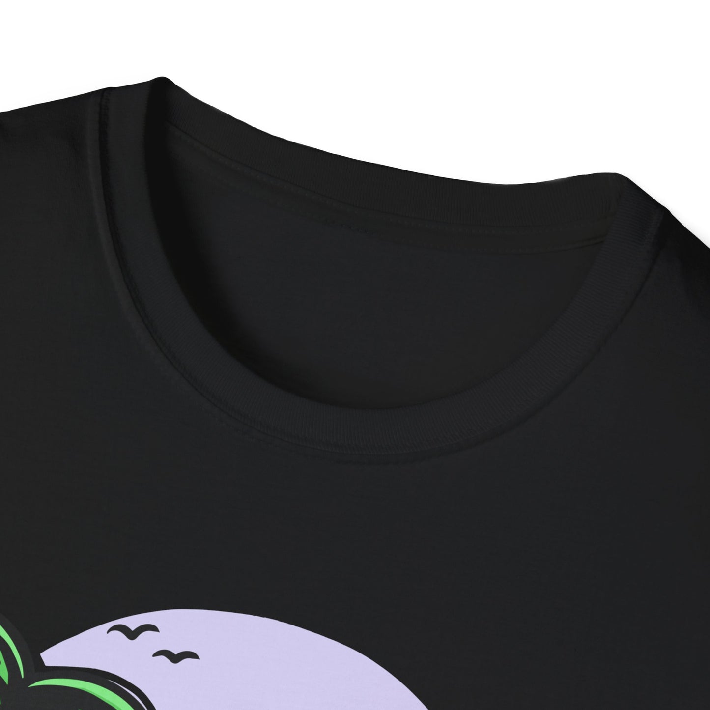 Vibrant Tropical Skull T-Shirt | Beach Sunset & Palm Tree Design | Unique Summer Vacation Tee | Cool Edgy Casual Wear