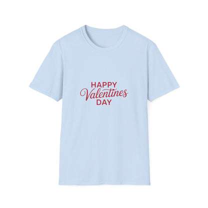 Happy Valentine's Day T-Shirt | Heartfelt Love Gift for Couples | Romantic Script Design Tee