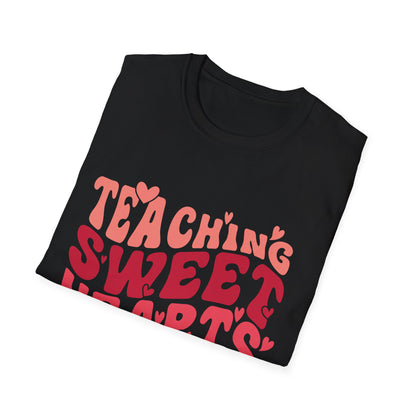Adorable Teaching Sweet Hearts T-Shirt - Perfect Retro Valentine's Gift for Educators & Teachers