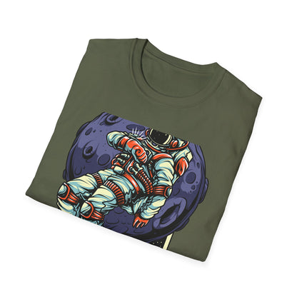 Epic Spaceman Time Check T-Shirt | Retro Astronaut Moon Mission Tee | Unique Sci-Fi Graphic Apparel for Space Lovers