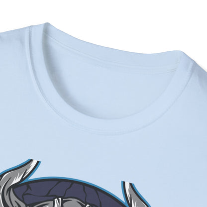 Epic Viking Skull T-Shirt | Fierce Horned Warrior Design Tee for Men | Bold Norse Mythology Apparel