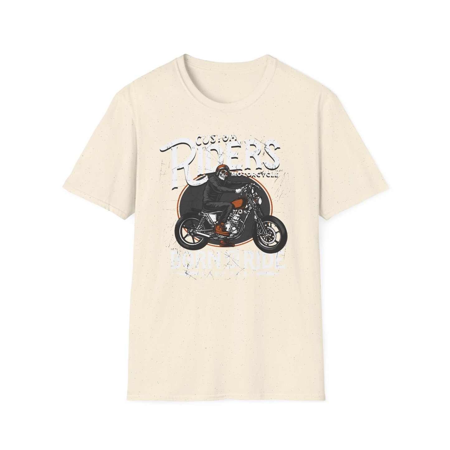 Epic Custom Riders T-Shirt - Skull Biker Motorcycle Tee - Vintage Distressed Grunge Apparel for Men & Women