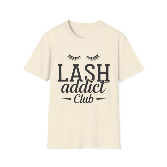 Obsessed Lash Addict Club T-Shirt | Chic Glam Beauty Queen Tee for Lash Techs & Makeup Artists