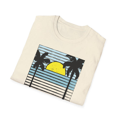 Classic Miami 1970 Florida Summer T-Shirt | Retro Palm Tree Sunset Beach Vacation Tee for Men & Women