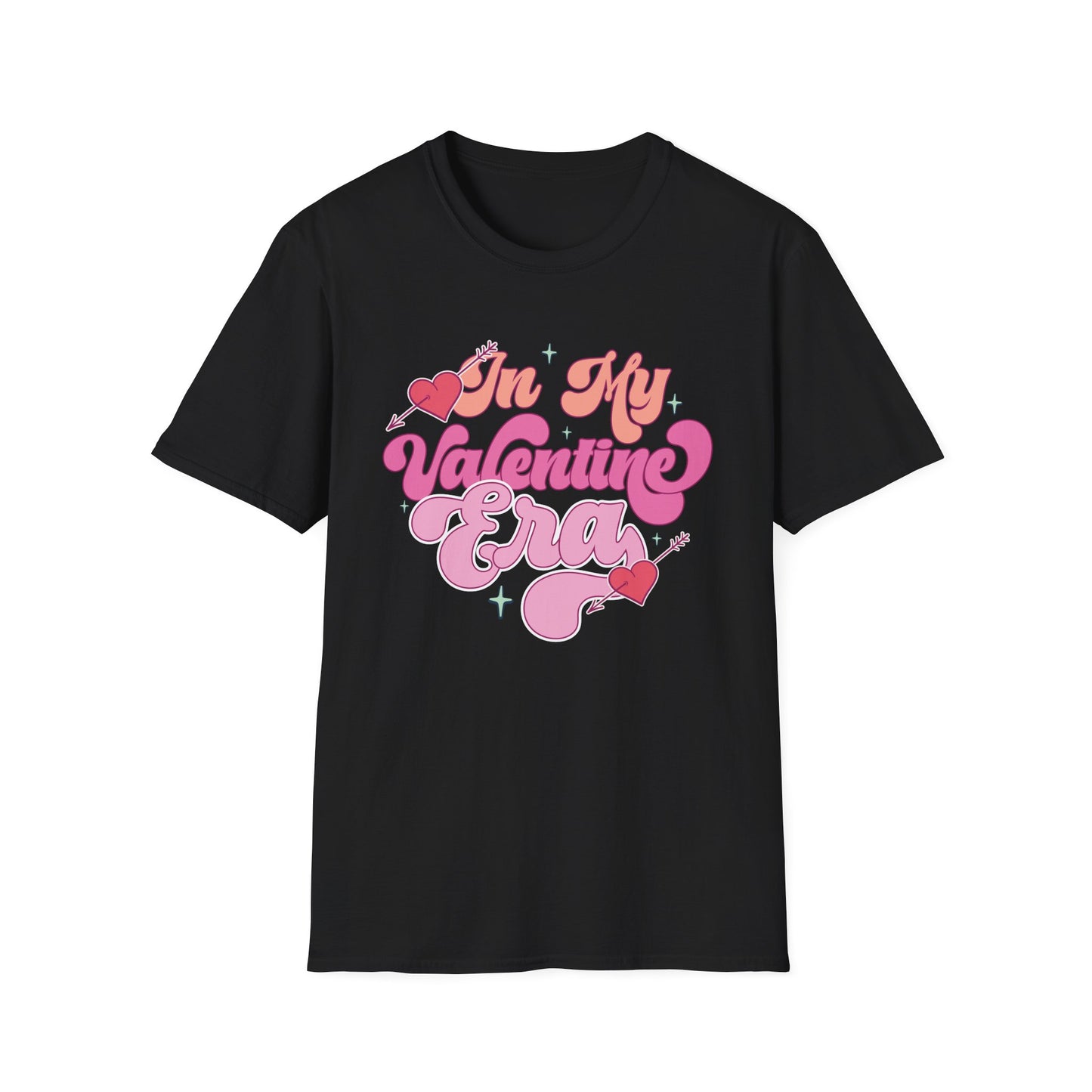 Groovy 'In My Valentine Era' T-Shirt | Retro Pink Heart Trendy Valentine's Day Tee | Sweet Love Season Gift