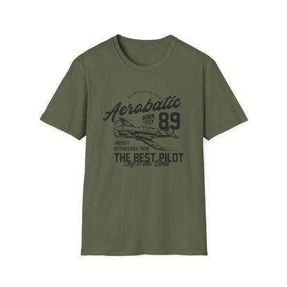 Epic Aerobatic 89 T-Shirt for Pilots & Aviation Fans | Vintage Warhawk 'Born to Fly' Air Show Tee
