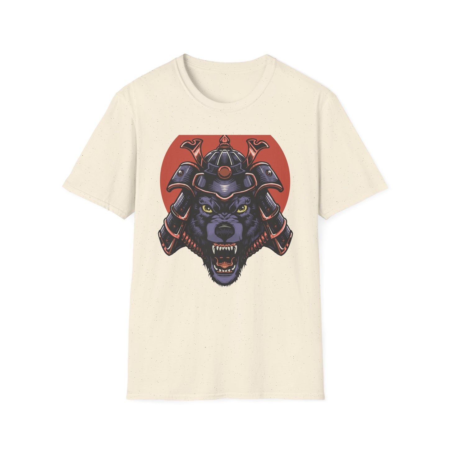 Epic Samurai Wolf Warrior T-Shirt - Japanese Kabuto & Fierce Spirit Tee | Bold Graphic Tee