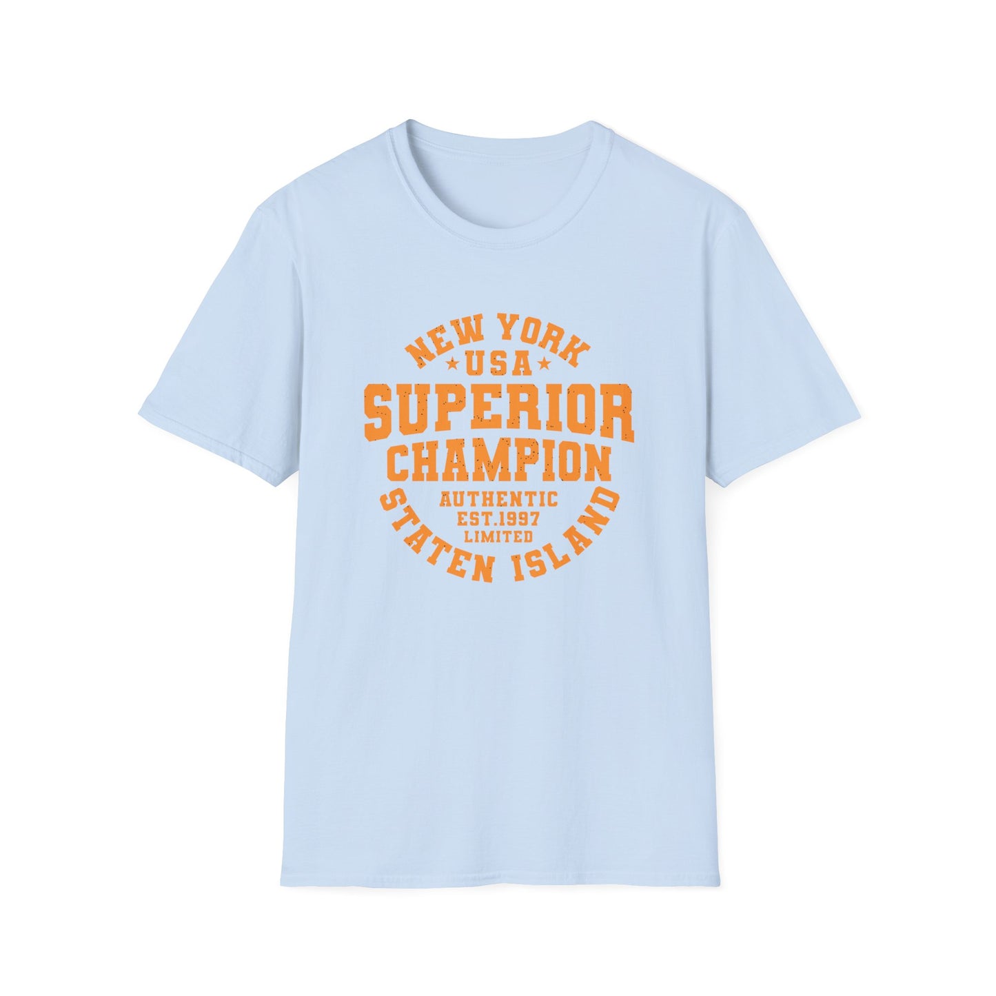 New York USA Superior Champion T-Shirt | Authentic Staten Island Pride Tee | Vintage Est. 1997 Limited Edition NYC Style