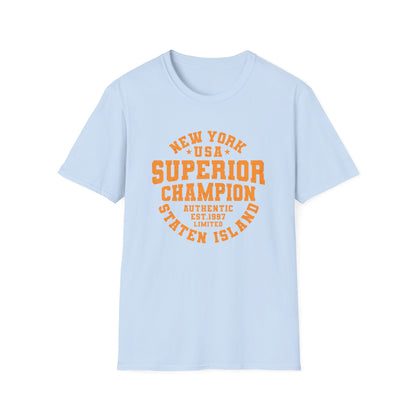 New York USA Superior Champion T-Shirt | Authentic Staten Island Pride Tee | Vintage Est. 1997 Limited Edition NYC Style
