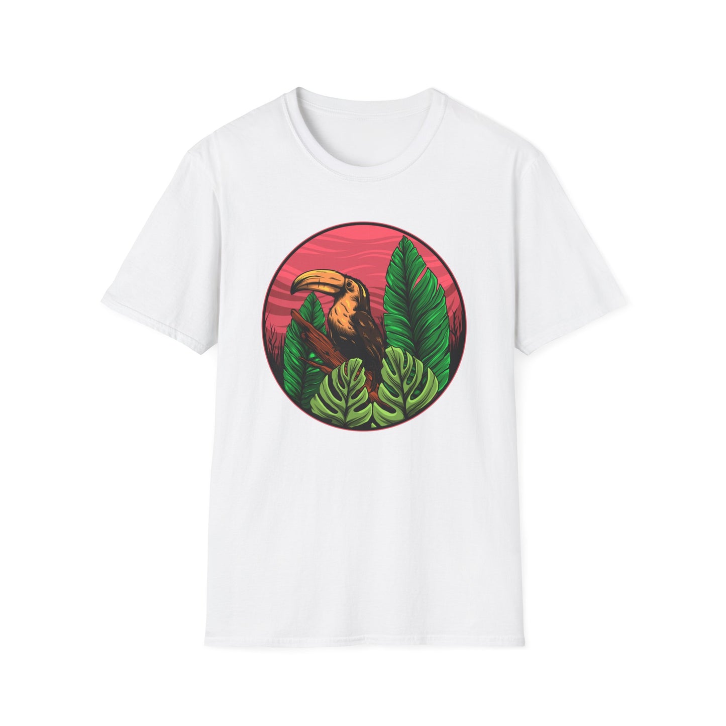 Vibrant Toucan Tropical T-Shirt: Exotic Jungle Bird Tee for Nature Lovers | Stunning Summer Vacation Apparel
