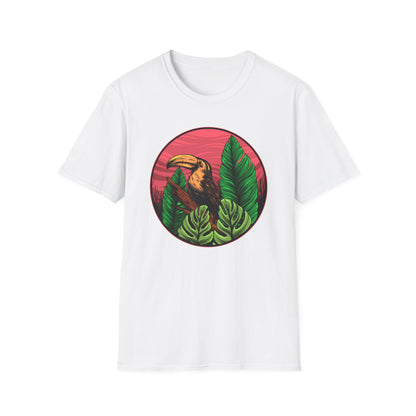 Vibrant Toucan Tropical T-Shirt: Exotic Jungle Bird Tee for Nature Lovers | Stunning Summer Vacation Apparel