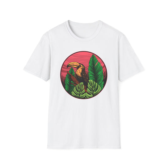 Vibrant Toucan Tropical T-Shirt: Exotic Jungle Bird Tee for Nature Lovers | Stunning Summer Vacation Apparel