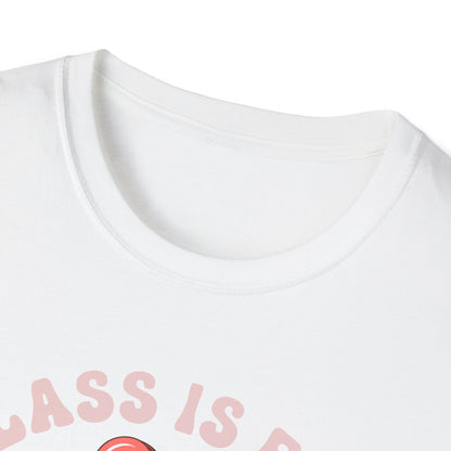 Adorable 'My Class is Full of Sweethearts' Teacher T-Shirt - Retro Valentine's Day Educator Gift - Cute Winking Heart Tee