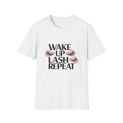 Wake Up & Lash T-Shirt | Chic Eyelashes Design for Beauty Lovers, Lash Techs & Makeup Artists | Glamorous Eye Tee