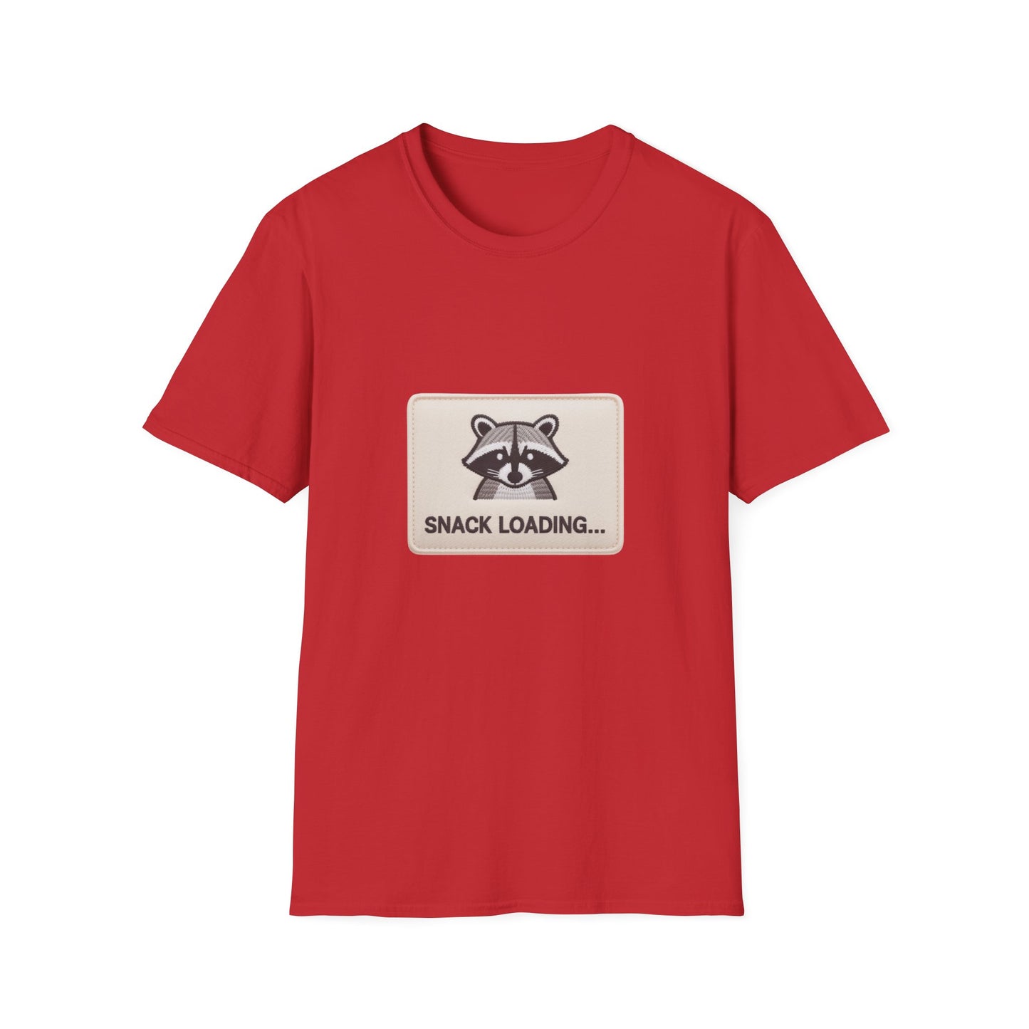 Awesome 'Snack Loading' Raccoon T-Shirt - Funny Animal Humor Tee for Foodies, Gamers & Hungry Souls!