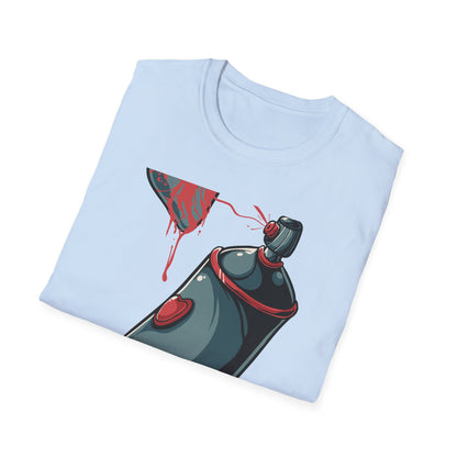 Expressive Graffiti Love T-Shirt | Spray Paint Heart Urban Art Tee | Bold Street Style Graphic for Artists