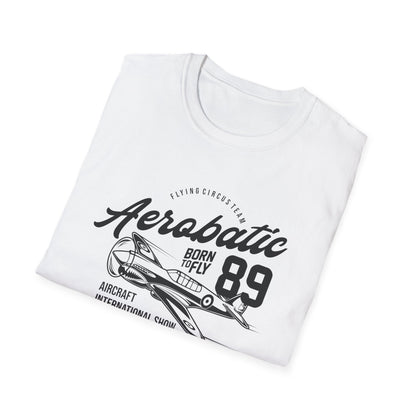 Epic Aerobatic 89 T-Shirt for Pilots & Aviation Fans | Vintage Warhawk 'Born to Fly' Air Show Tee