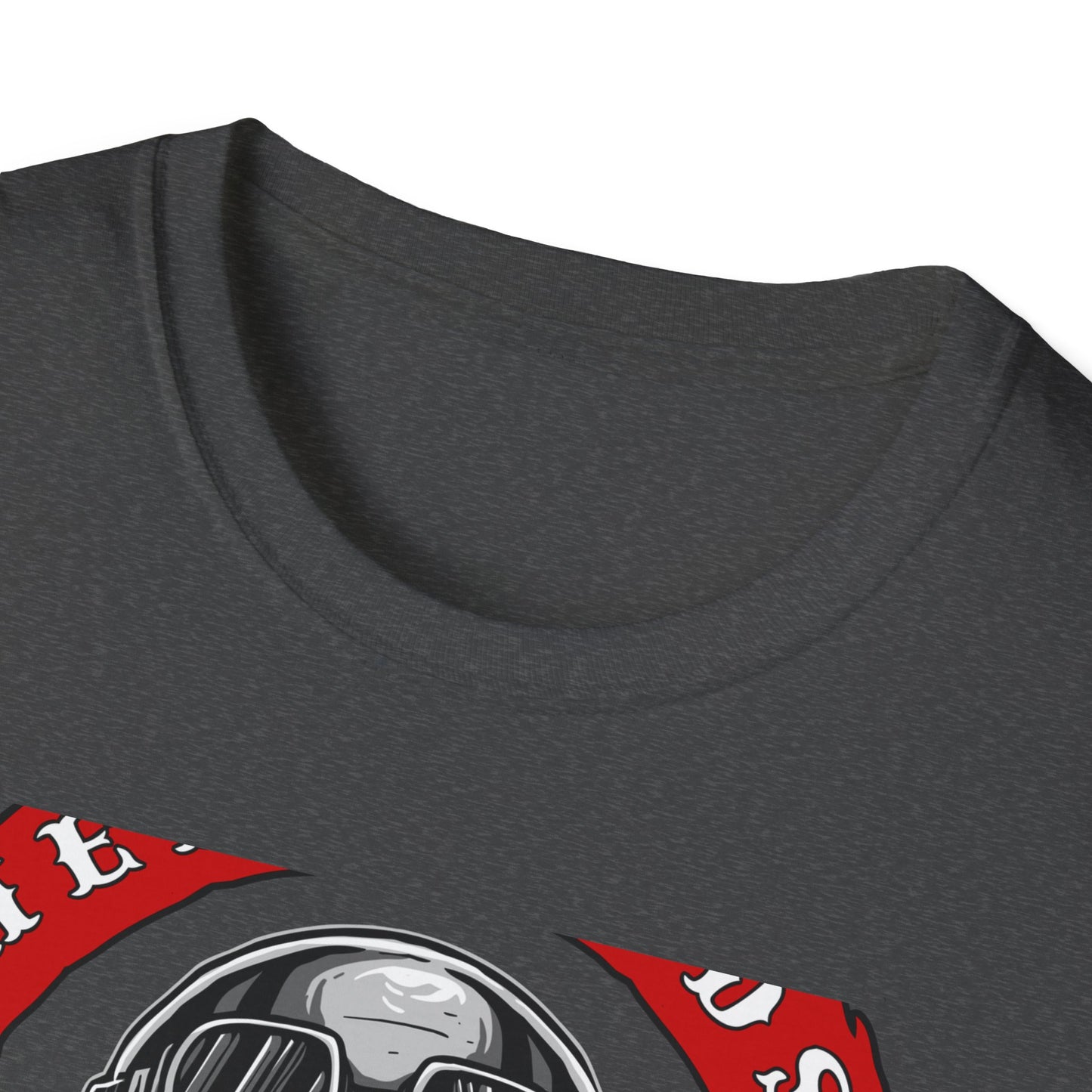 Epic Biker Skull T-Shirt: Hellroads Garage Full Throttle Design - Vintage Mechanic & Hot Rod Tee
