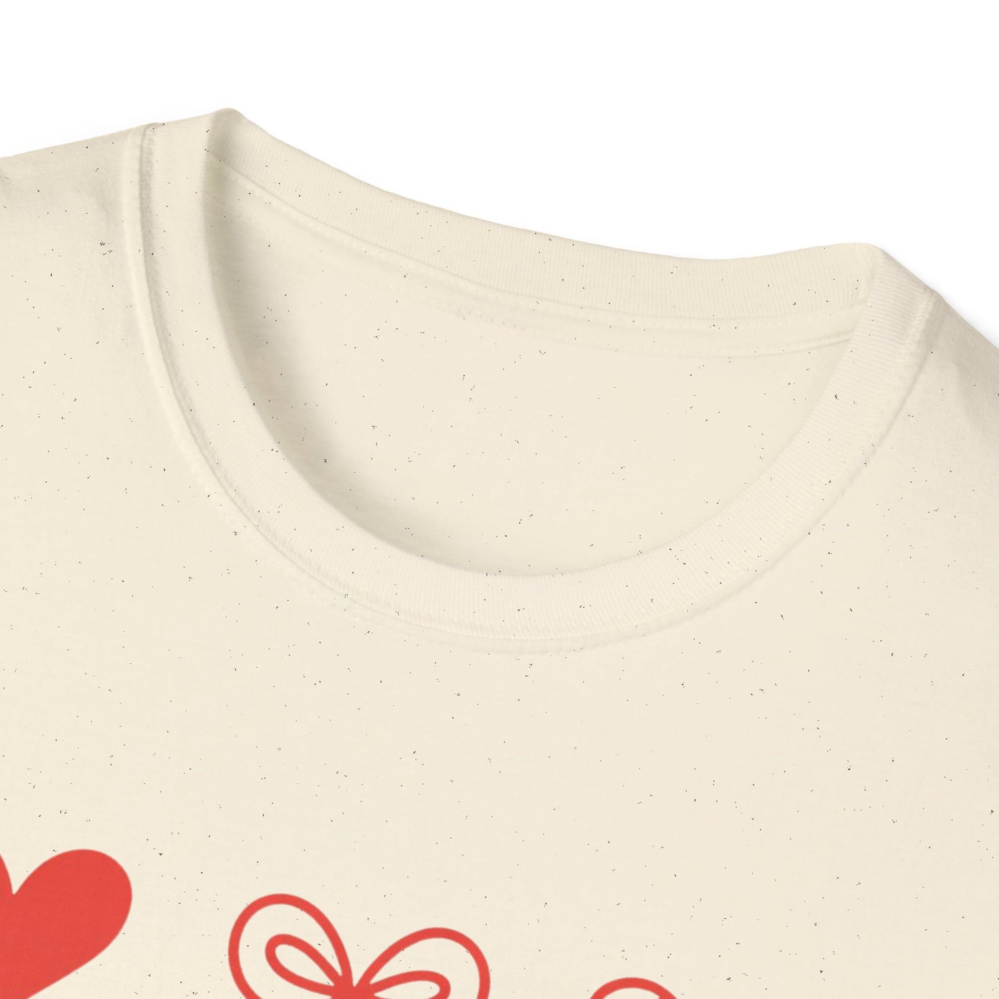 Adorable Valentine's Day Hearts & Bows T-Shirt | Sweet Romantic Love Graphic Tee for Women, Girls & Teens