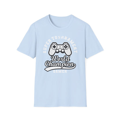 Epic Gamer World Champion T-Shirt | Distressed Video Game Controller Tee | Ultimate Gaming Apparel Gift for Men & Women