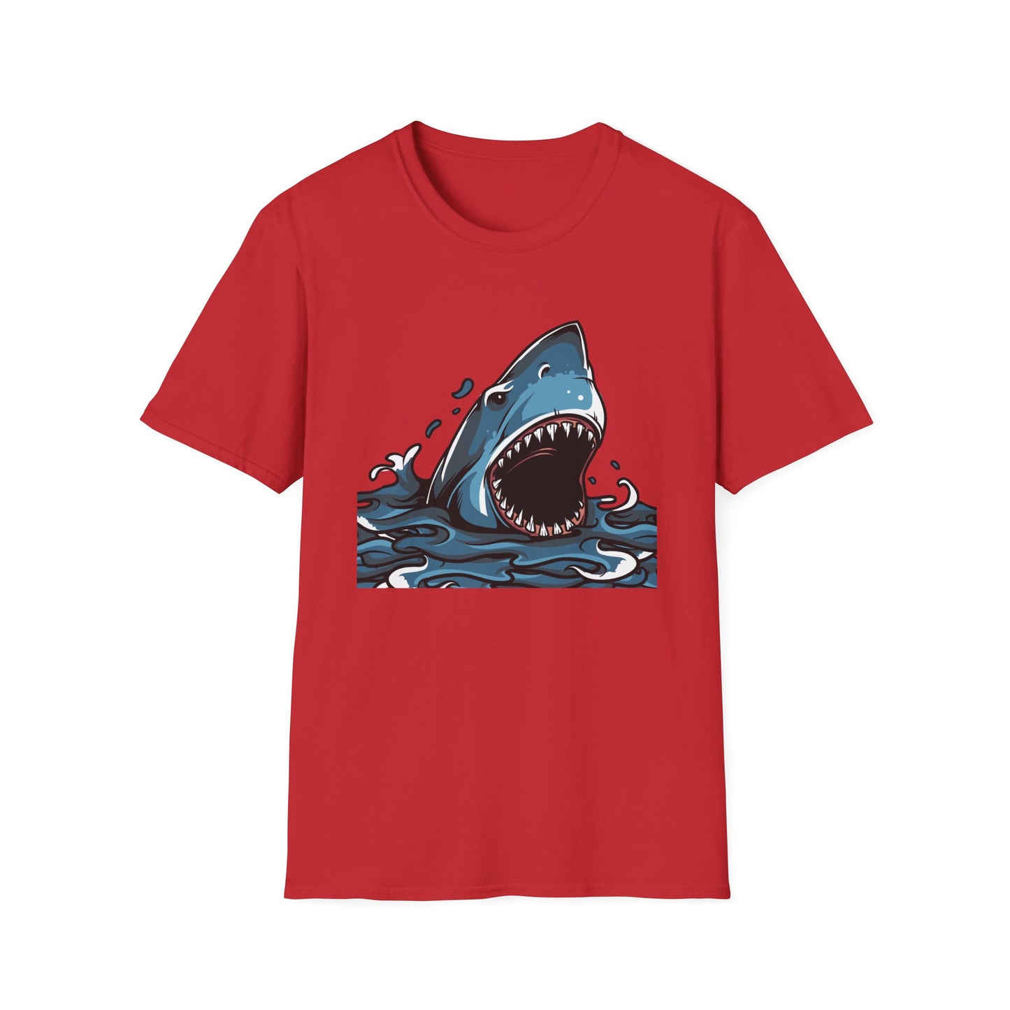 Fierce Great White Shark Attack T-Shirt | Epic Ocean Predator Tee for Marine Life Lovers | Bold & Dynamic Graphic Apparel