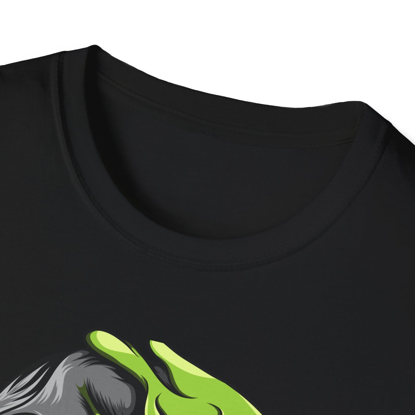 Epic Melting Skull & Slime T-Shirt - Vibrant Half-Skull Gooey Monster Graphic Tee for Edgy & Alternative Style