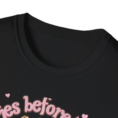 Cute 'Fries Before Guys' T-Shirt | Adorable Pink French Fry Lover Tee | Funny Foodie Graphic Top for Women & Teens