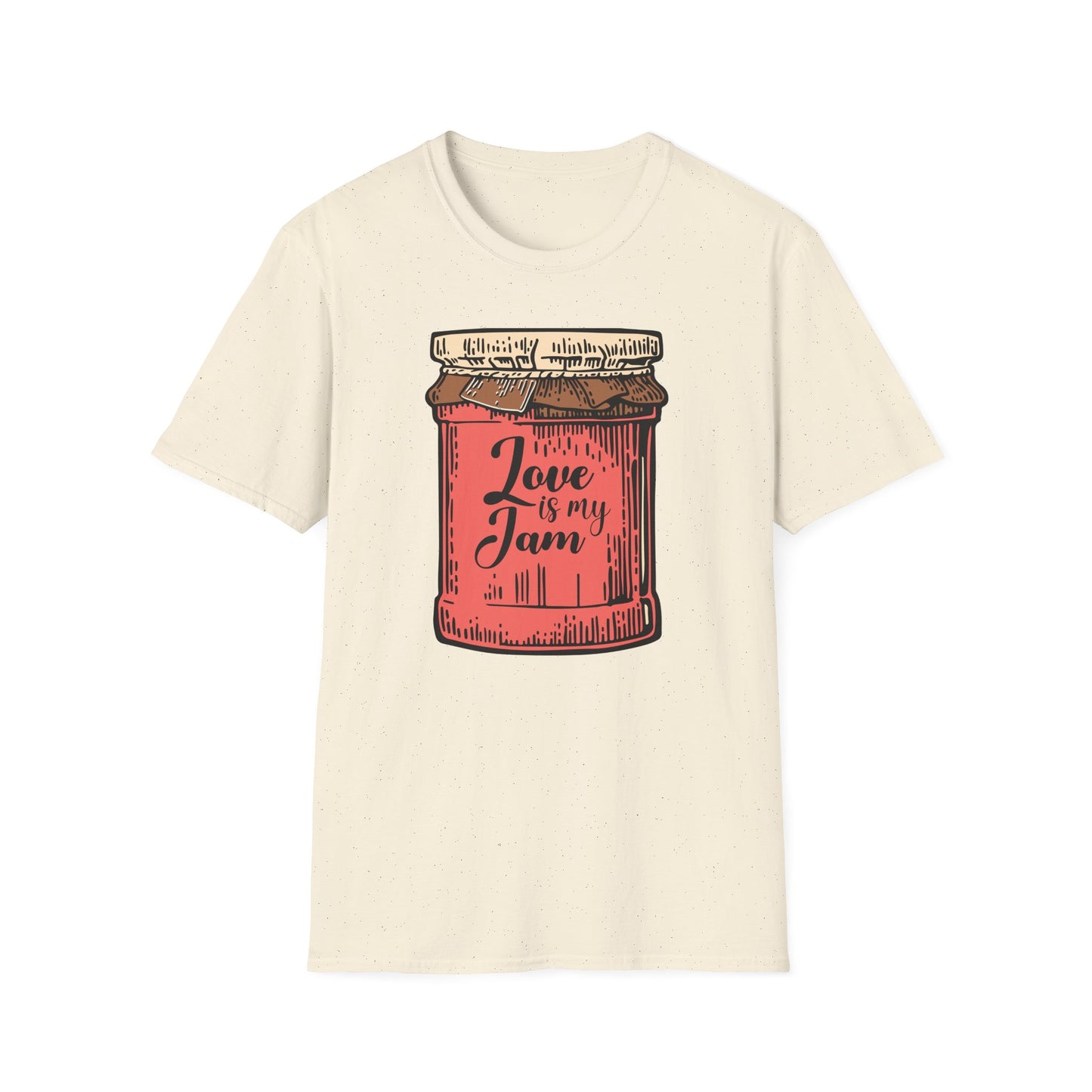 Adorable "Love is my Jam" Jar T-Shirt | Sweet Romantic Tee Gift for Her | Unique Vintage Style Valentine's Day Shirt