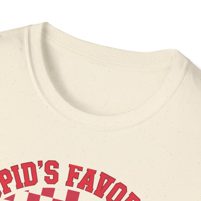 Adorable Cupid's Favorite Teacher T-Shirt - Sweet Valentine's Day Gift for Educators | Retro Heart Love Tee