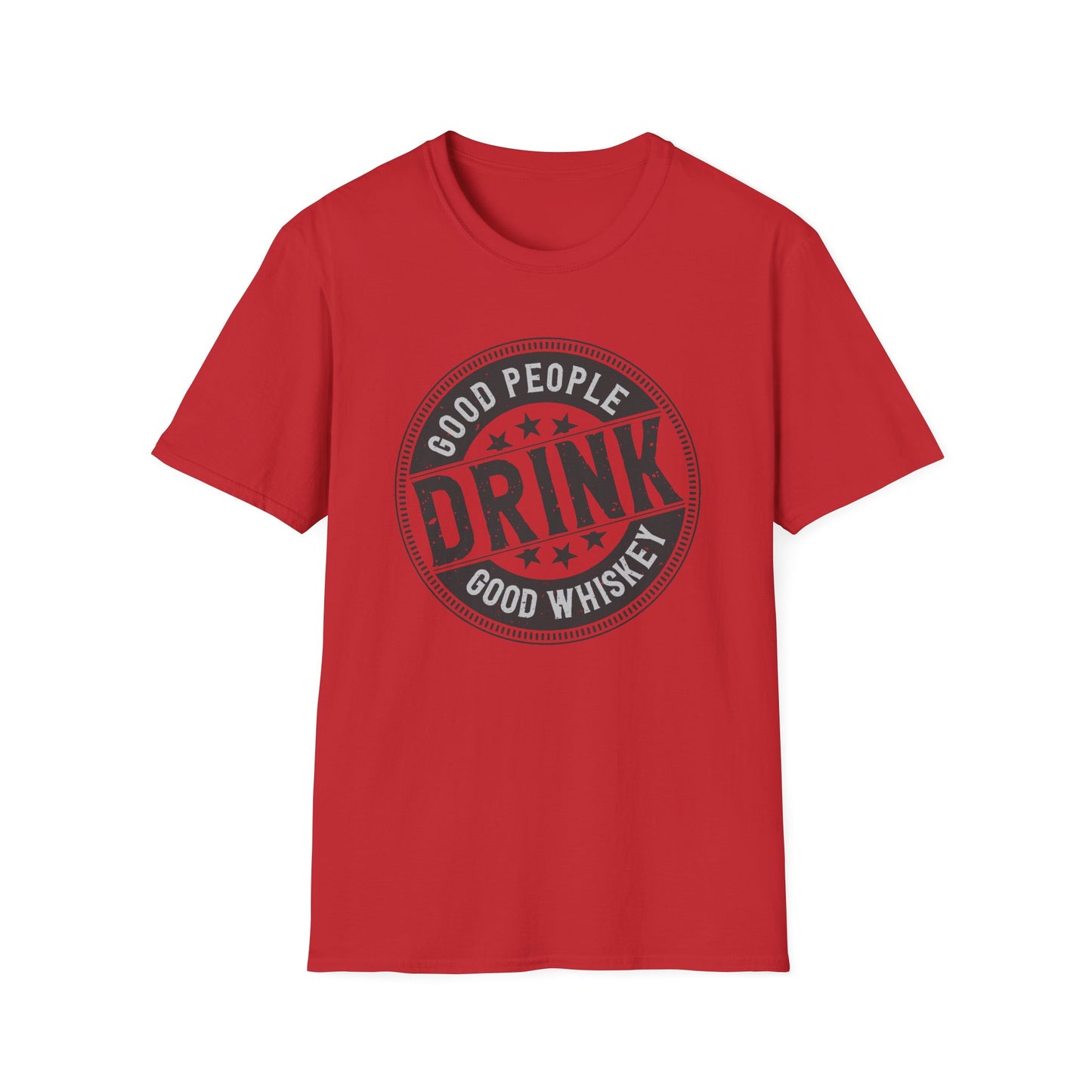 Vintage 'Good People Drink Good Whiskey' T-Shirt | Classic Whiskey Lover Tee for Bar Nights & Gifts