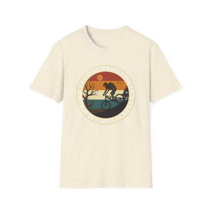 Epic Mountain Is Calling Adventure T-Shirt - Retro Mountain Biking & Nature Tee for Outdoor Enthusiasts