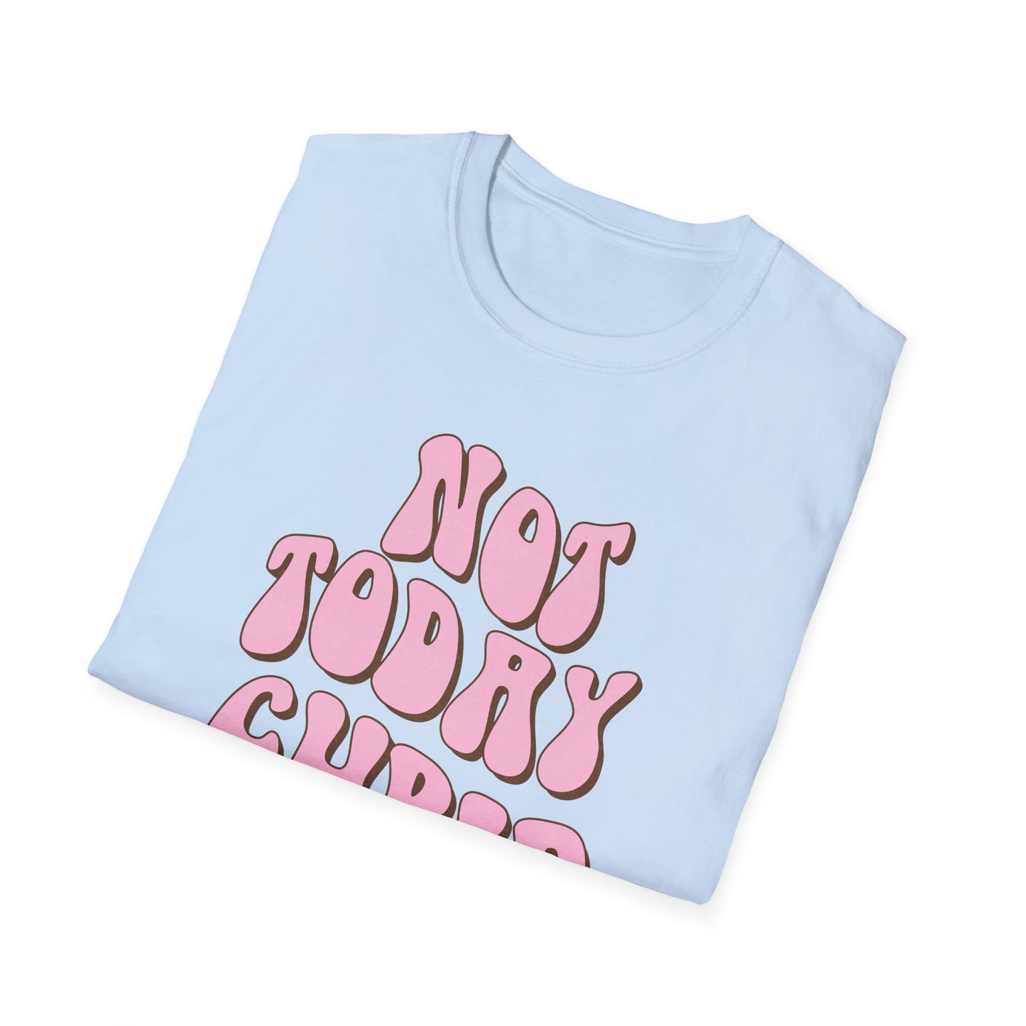Sassy "NOT TODAY CUPID" Groovy T-Shirt | Retro Anti-Valentine's Day Tee | Fun Single Awareness Apparel
