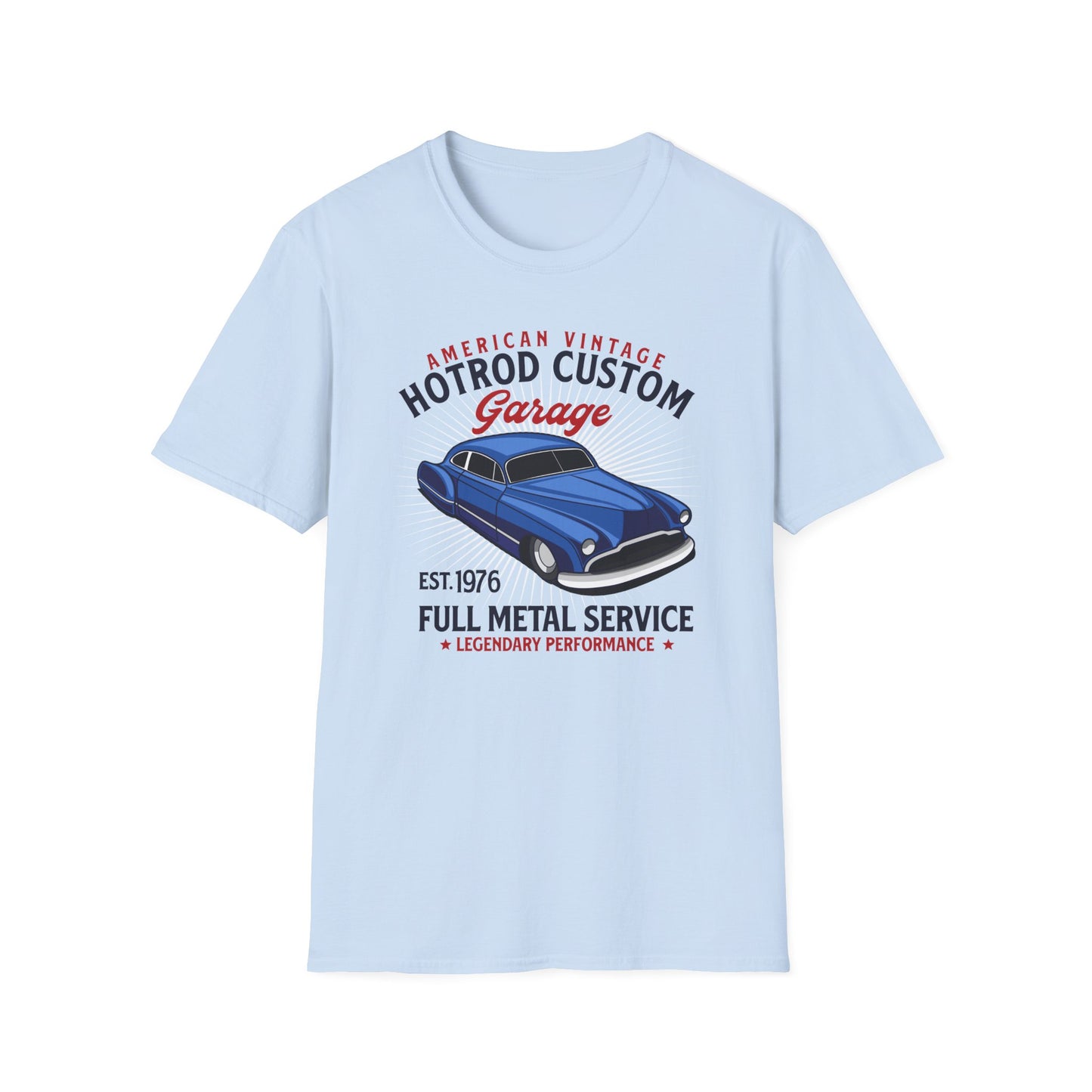 Legendary American Vintage Hotrod Custom Garage T-Shirt | Classic Car Enthusiast Apparel | Full Metal Service Tee Gift