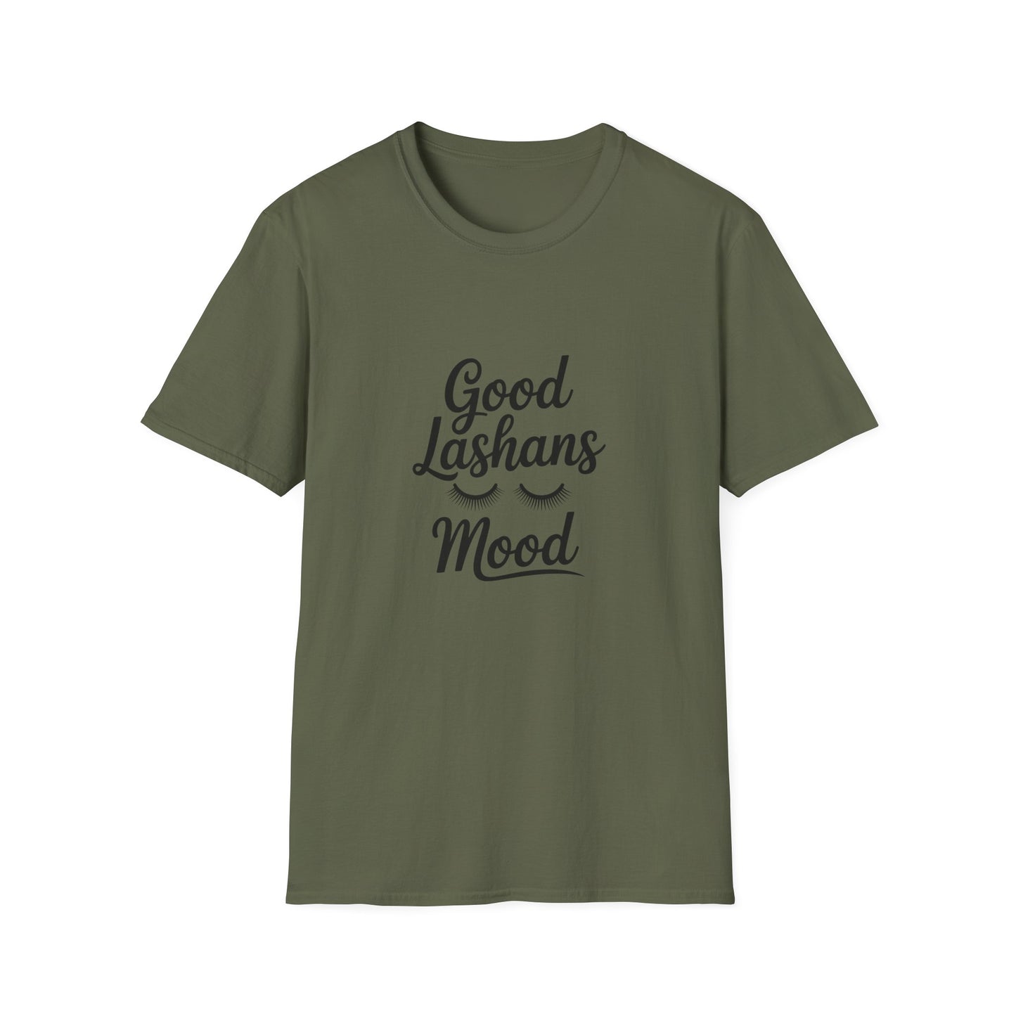 Good Lashes Mood T-Shirt | Chic Eyelash Lover Tee | Perfect Lash Tech Gift | Trendy Beauty Enthusiast & Makeup Artist Top