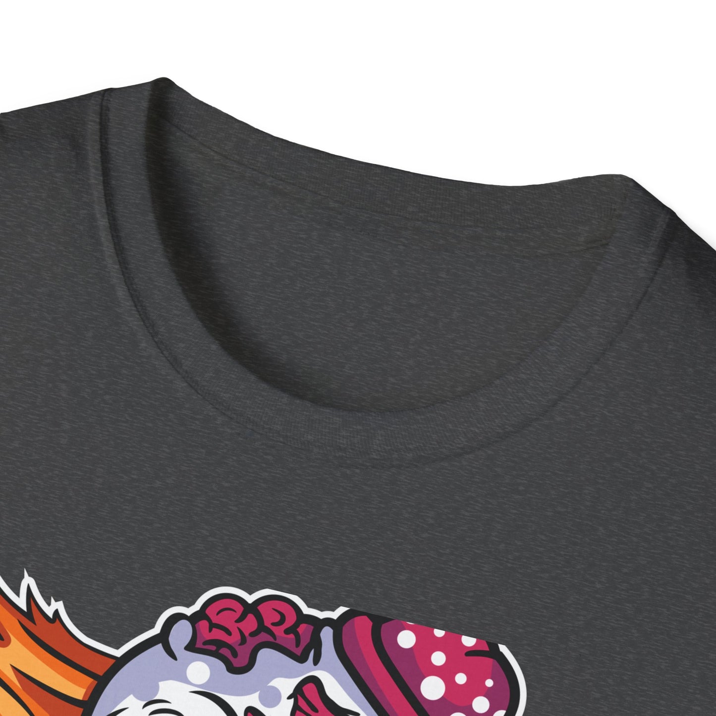 Spooky Zombie Clown Skull T-Shirt - Creepy Horror Fan Graphic Tee for Halloween & Edgy Style