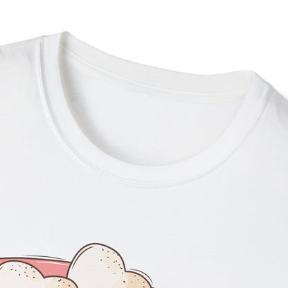 Sweet "All You Need Is Love" T-Shirt | Retro Hot Chocolate Mug with Heart Marshmallows | Adorable Valentine's Day & Cozy Love Tee