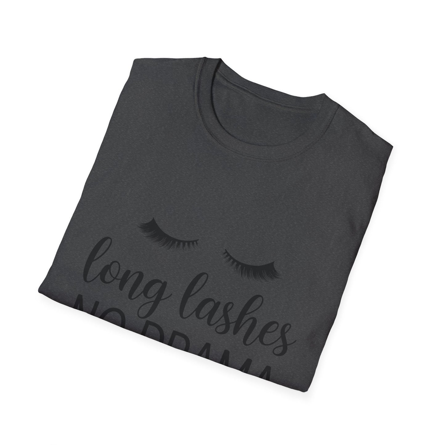Fabulous Long Lashes No Drama T-Shirt | Chic Beauty Lover Tee | Lash Tech Gift | Empowering Women's Top