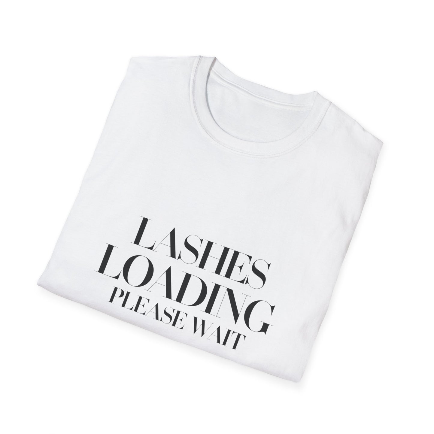Exclusive Lashes Loading T-Shirt | Funny Makeup Lover Tee for Beauty Enthusiasts & Lash Techs | Glam Gift!