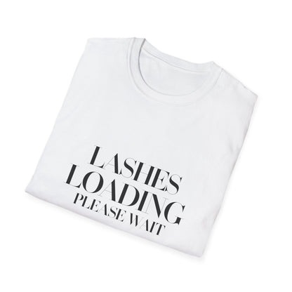 Exclusive Lashes Loading T-Shirt | Funny Makeup Lover Tee for Beauty Enthusiasts & Lash Techs | Glam Gift!