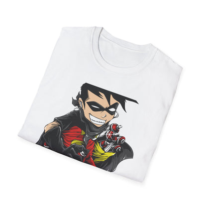 Dynamic Street Art Rebel T-Shirt | Urban Graffiti Artist Tee | Bold Comic Style Graphic Apparel