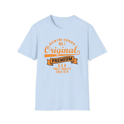 Premium Original USA Denim Goods T-Shirt | Vintage 1979 Finest Quality Classic Tee | Authentic Retro Style Top for Men & Women