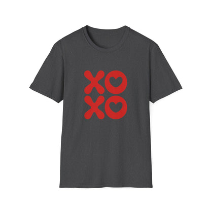 Sweet XOXO Hugs & Kisses Heart T-Shirt | Express Your Love with This Adorable Couple's Tee | Perfect Valentine's Day Gift