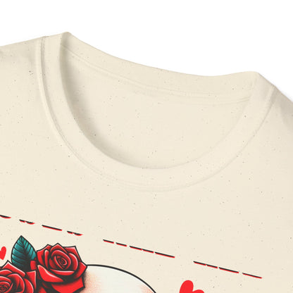 Epic 'Roses Are Red Inside I'm Dead' T-Shirt | Edgy Skull & Rose Gothic Tee | Dark Humor Statement Apparel